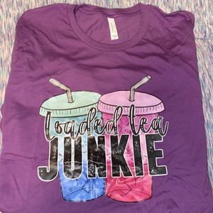 NEVER WORN- Loaded tea Junkie shirt
